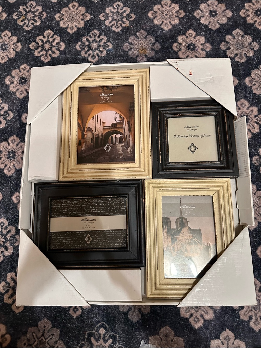 Classic Mixed-Color Wood Photo Frame Set by
